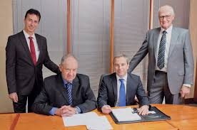 John Wingrove & signing of Joint Venture